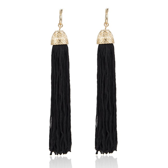 LRC Anting Tusuk Fashion Alloy Tassel Geometric Earrings D04816