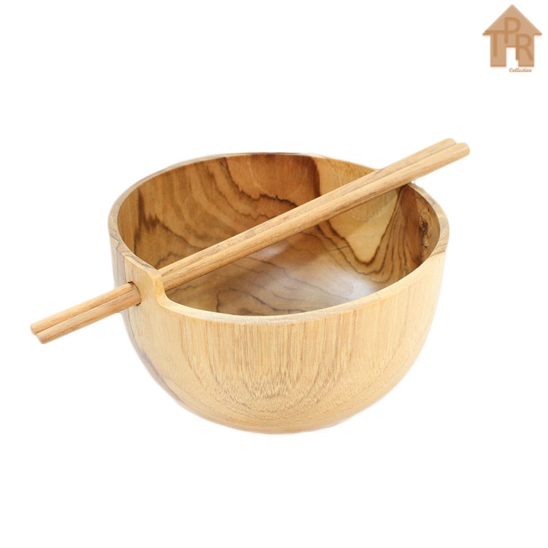 Wooden Ramen Bowl  / Set Mangkuk Sumpit Kayu Jati