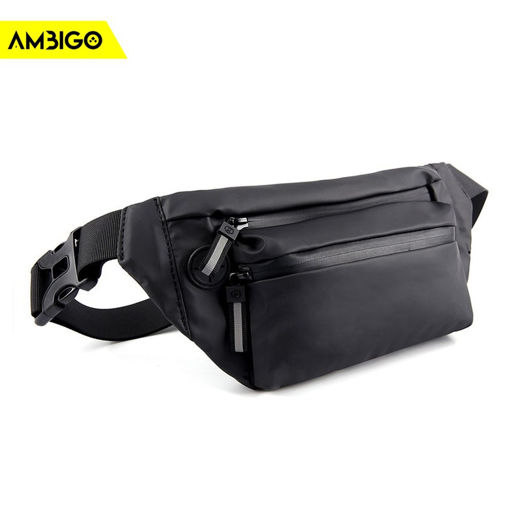 Tas Selempang Waterproof Waistbag Slingbag Sling Waist Bag Slempang Pinggang Pria Wanita Cowok Cewek