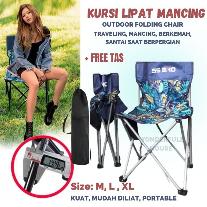 Kursi Lipat Mancing Gunung Kursi Camping Serbaguna Outdoor Portable