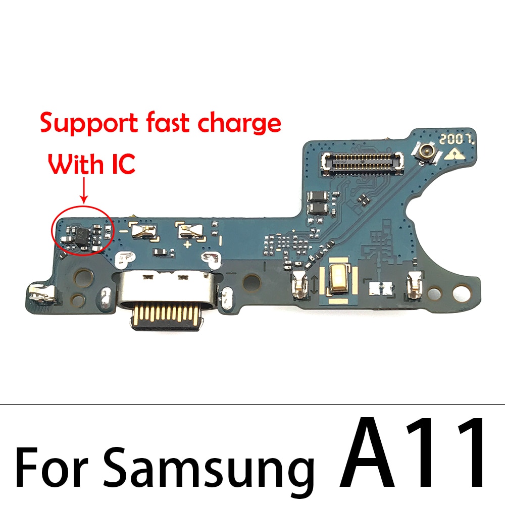 For Samsung A10 A20 A30 A40 A50 A70 A01 A11 A21 A31 A51 A71 A21s USB Charge Port Jack Dock Connector Charging Board Flex Cable-A11 Original