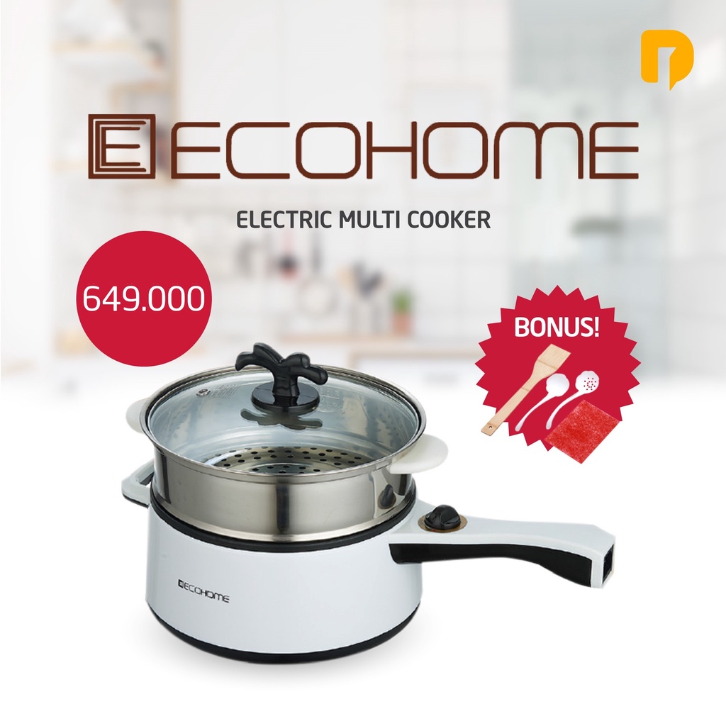 Jual Ecohome Electric Multi Cooker Panci Hotpot Steamboat Shabu Shabu