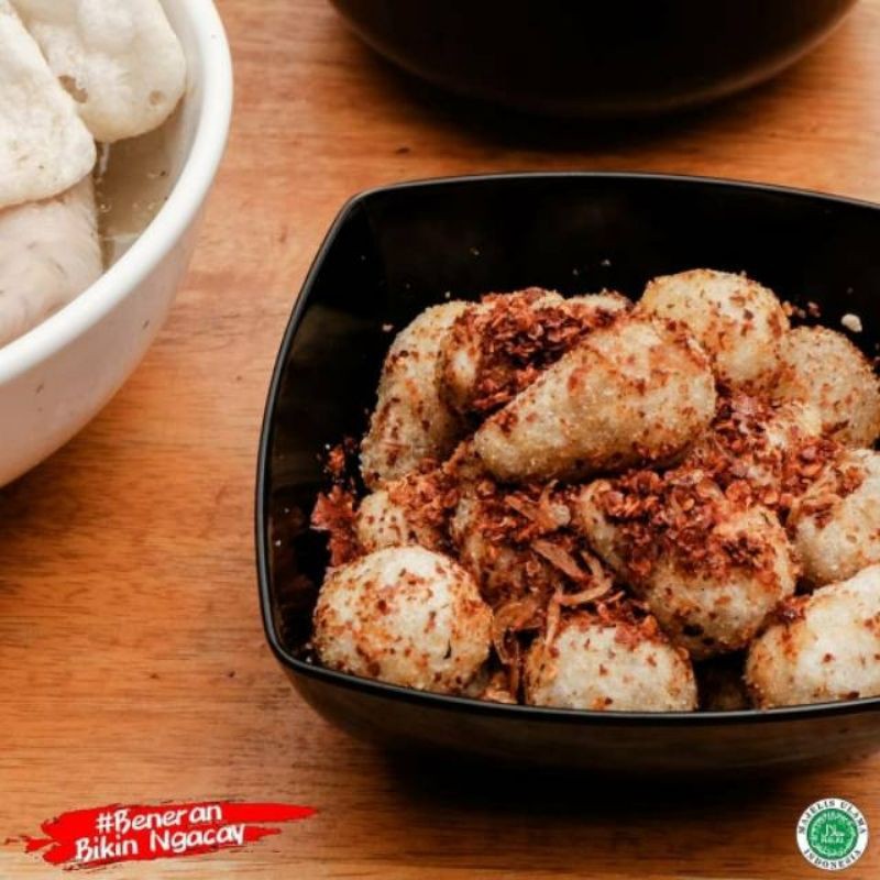 

CISIJU cimol isi keju Mozzarella nya melted