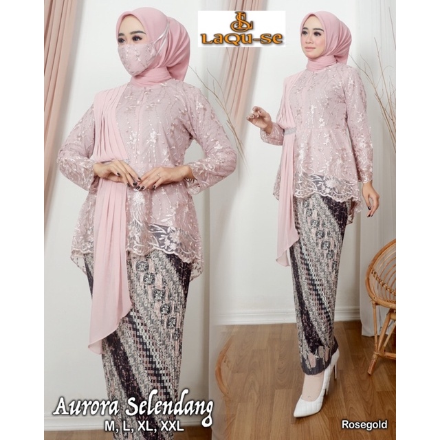 Kebaya Aurora Selendang Stelan Kebaya Slendang Set Kebaya Wisuda Kebaya Modern Atasan Kebaya Blouse Kebaya Terbaru By Laquse Kebaya