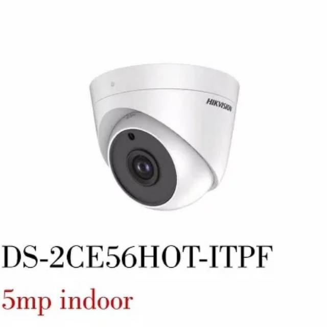 Kamera CCTV Hikvision Indoor 5mp Ds 2ce56hot itpf 5 MP Bergaransi Resmi Hik Vision Real 5 Mega Pixel