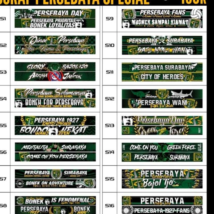 Keluaran Terbaru.. Syal/Scraft BONEK PERSEBAYA (Rajut spesial)