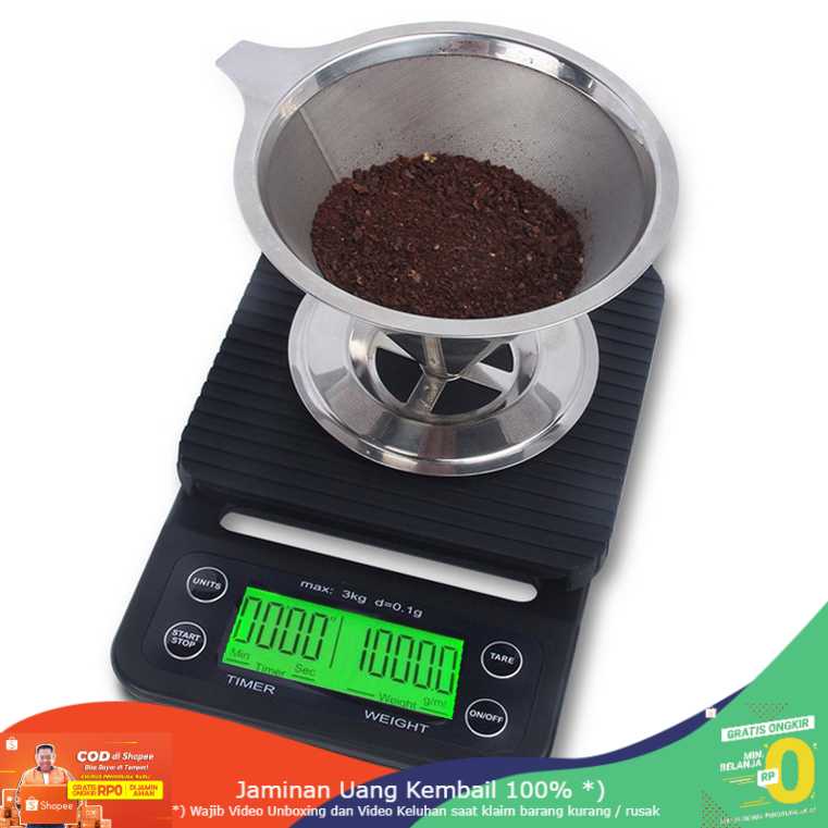 (BISA COD) RVOSTR  Digipounds Timbangan Dapur 5kg 0.1g dengan Timer - MS-K07