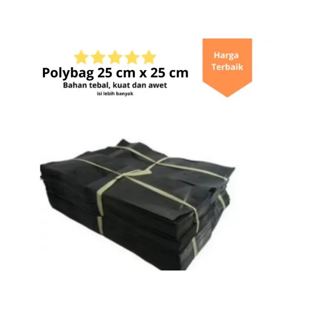 Polybag tanaman ukuran 25 x 25 (40 lembar)