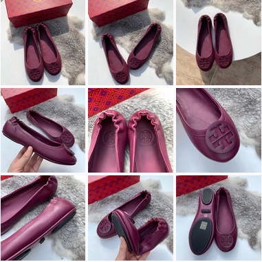 [Instant/Same Day] Original TB  stb01   stb02   Ori  Sheepskin ladies flat shoes flat shoes  xie