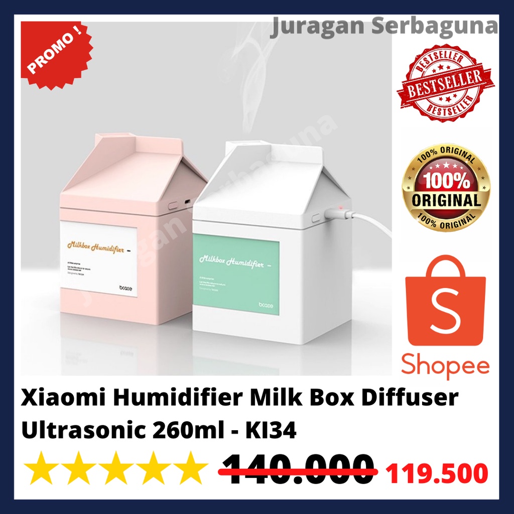 Xiaomi Humidifier Milk Box Diffuser Ultrasonic 260ml - KI34