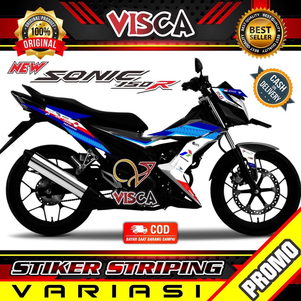 Striping Sonic 150r  -  Sticker Striping Variasi Lis Sonic 150r - Striping Hologram Sonic 150r - Man