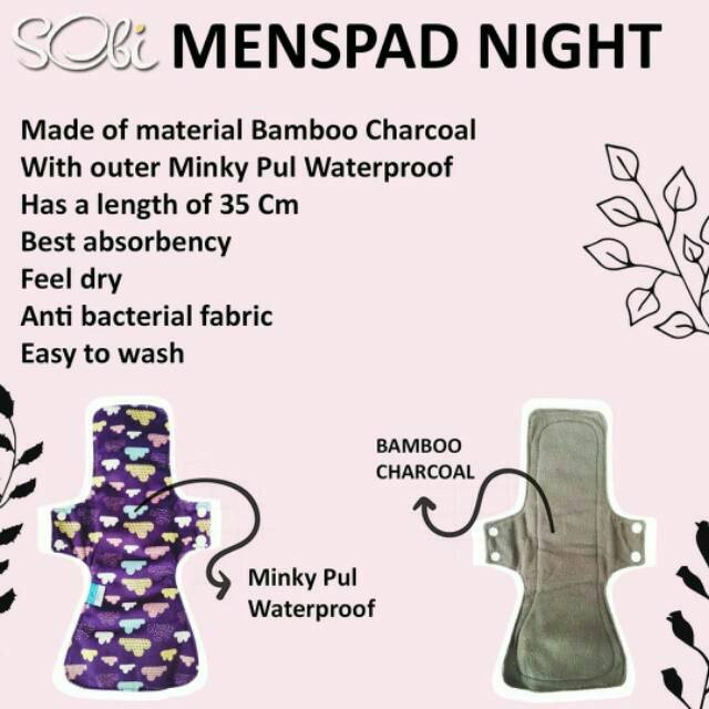 GEND90 MENSPAD NIGHT | DAY REGULER SOBI PEMBALUT KAIN WANITA BISA DI CUCI