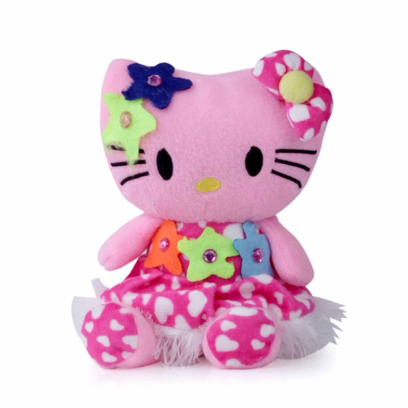 Boneka Hello Kitty Pink Berlabel SNI Tinggi 25 cm Bahan Premium | Boneka Cantik Lucu Lembut Ditangan Bahan Velboa Berkualitas