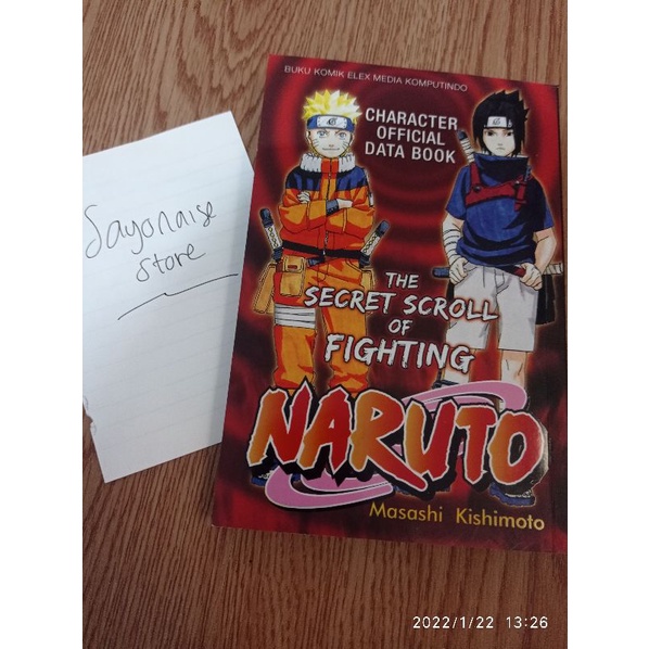[ PRELOVED] Buku Naruto Character Official Data Book