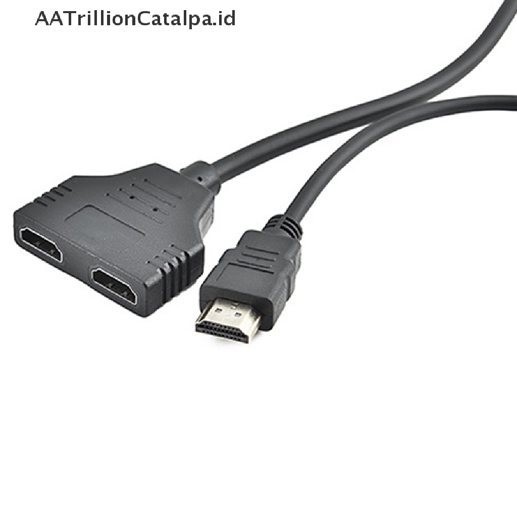 Aa Splitter Y Trillioncatalpa Dual Port Kompatibel Dengan Satu Input Ke Dua Output