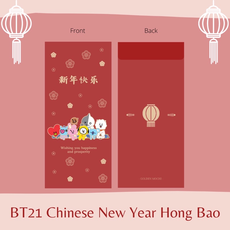 

Angpao Imlek BTS BT21 | Chinese New Year/CNY Modern Hongbao
