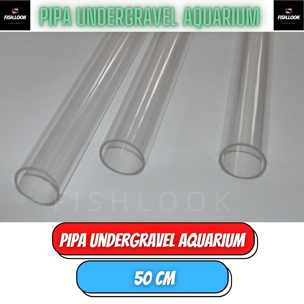 Pipa Bening Transparan Filtrasi Undergavel Filter aquarium 50 cm