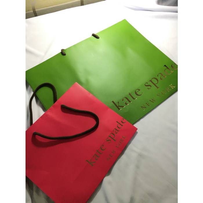 

(TERLARIS) PAPERBAG KANTONG TAS KERTAS KATE SPADE ASLI ORIGINAL 100% KADO