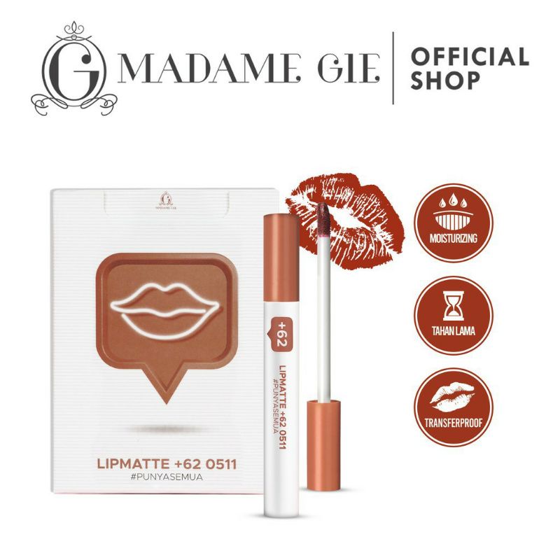 ☃Cutezz_Ching1☃Madame Gie Lip Matte +62 - Make Up Lipstick