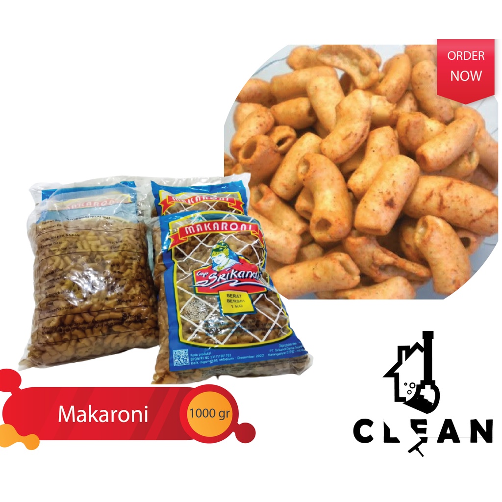 

MAKARONI MEKAR MURAH / MAKRONI MURAH / MAKARONI MENTAH / MAKRONI MEKAR SRIKANDI KRIUK 1 KG