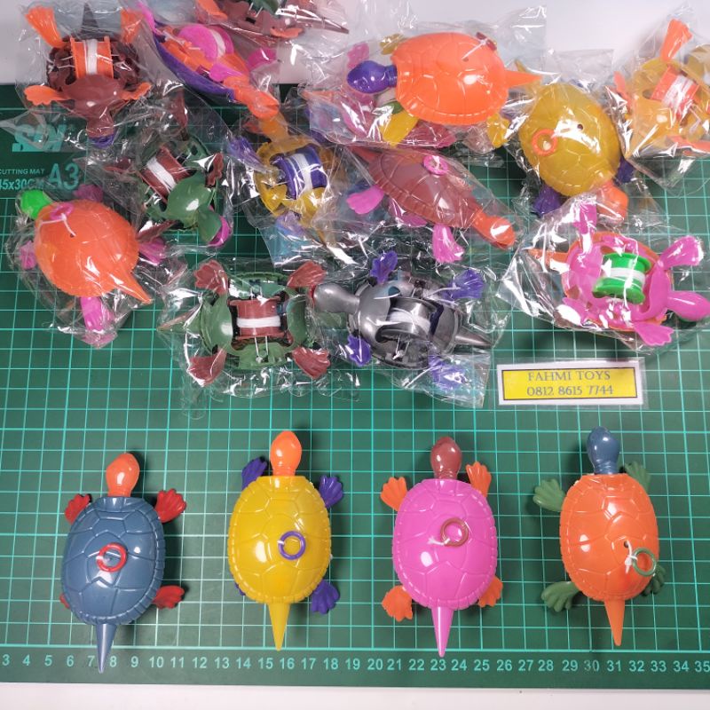 20 pcs MAINAN KURA KURA TARIK SANKIE Kura2 warna kura-kura mainan kecil