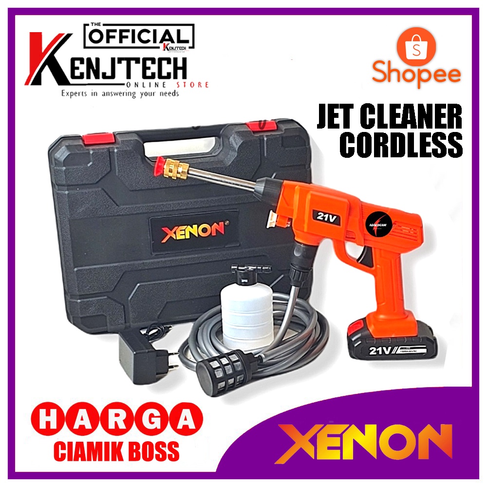 JET CLEANER BATERAI CORDLESS STEAM CUCI AC MOTOR MOBIL XENON PRODUK BY MOLLAR