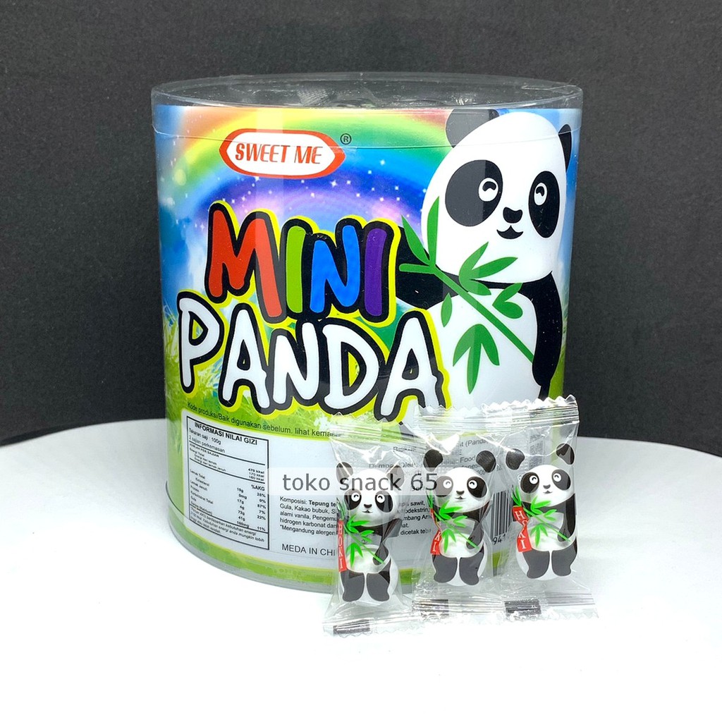 Panda Mini toples 120. biskuit bulat susu. Pak