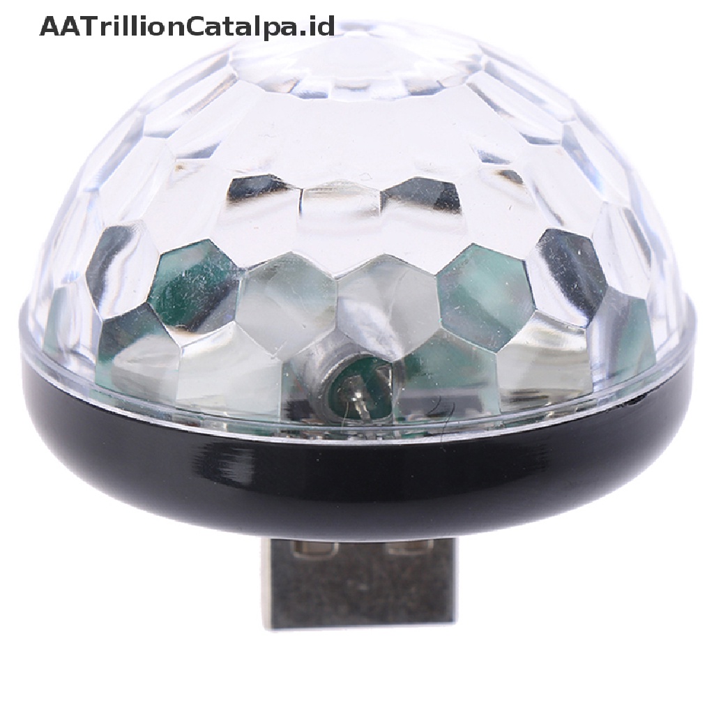 Aatrillioncatalpa 1pc Lampu Neon LED RGB USB Mini Warnawarni Untuk Dekorasi Interior Mobil