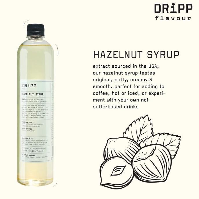 

DRiPP Hazelnut Syrup - Sirup Perisa Minuman Rasa Hazelnut untuk HORECA