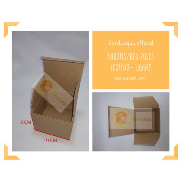

KARDUS/KOTAK/BOX POLOS 10x10x8