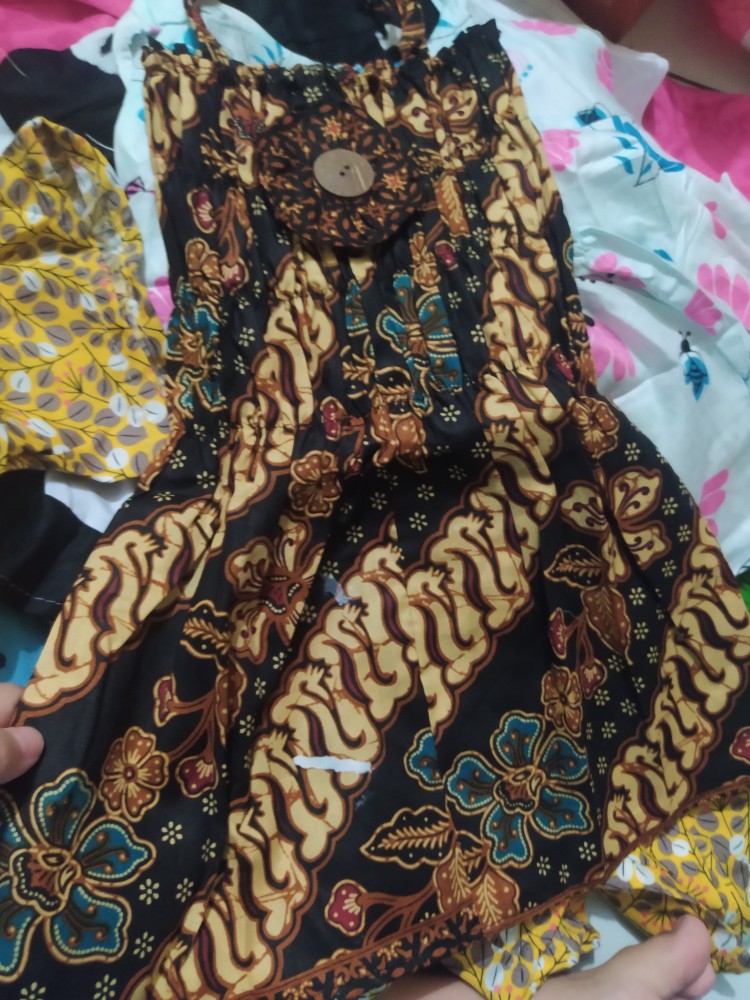 Setelan Square Setelan Batik Anak Tanpa Lengan 1 2 Tahun Baju Batik Anak Grosir
