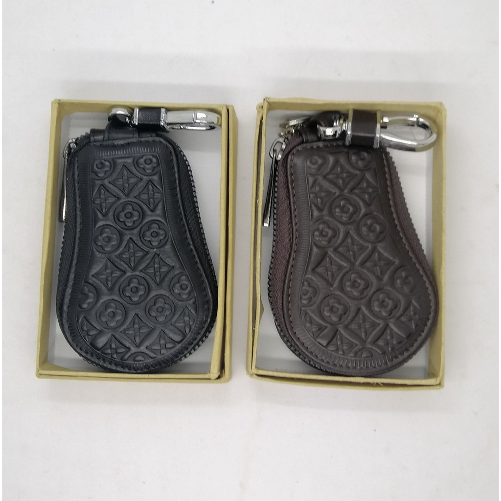 Dompet Remote Mobil dan STNK, Kulit Asli, Tanpa Logo Semi reject