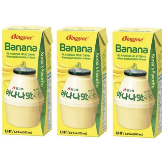 

101bfbb Binggarae Banana Milk Bundle Of 3 Pcs Xa201As