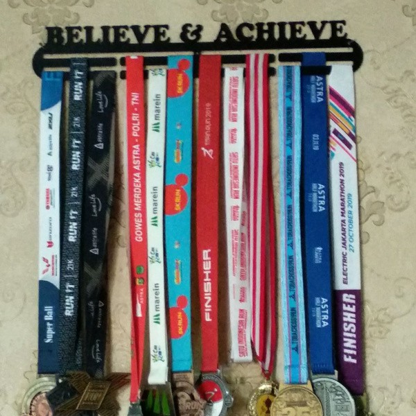 MEDAL HANGER - GANTUNGAN MEDALI - BELIEVE &amp; ACHIEVE