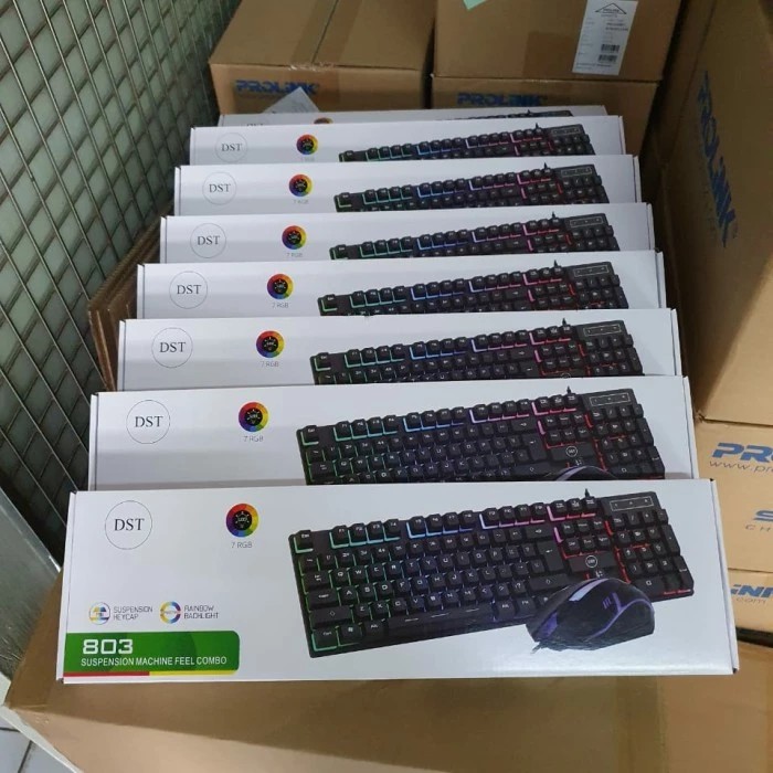 Keyboard Mouse Gaming DST RGB / Gaming / RGB