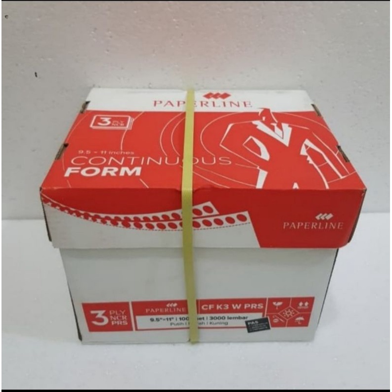 

Continues Form / Kertas Komputer Paperline 9,5 x 11 - 3 Ply PRS : 2