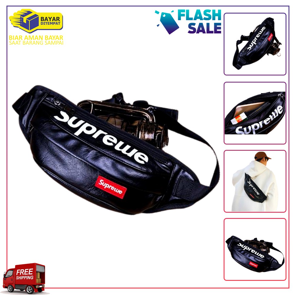 Waist Bag Pria Sling Bag Pria Tas Kulit Selempang Pria Bahan Original Kulit Pu Import