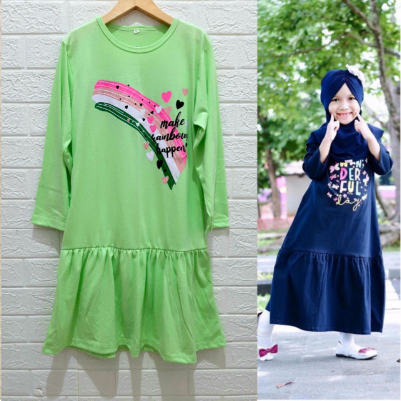 TERBARU/gamis anak anak terbaru/baju muslim anak perempuan/DISCONT