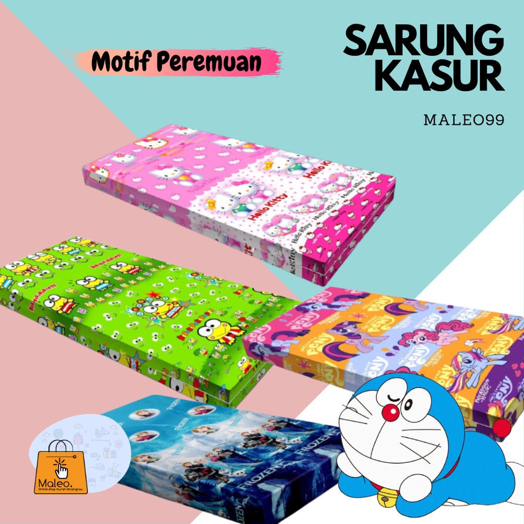 (MOTIF ACAK)Sarung Kasur Busa Resleting |No.4 (90x200)|No.3 (120x200)|No.2 (160x200)|No.1 (180x200)|