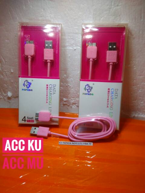 KABEL DATA PAPADA UNTUK SAMSUNG NOTE 3 / S5 ORIGINAL HIGH QUALITY