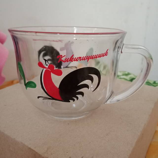 Gelas Cangkir Kedaung Group / Ayam / Kukuruyuk