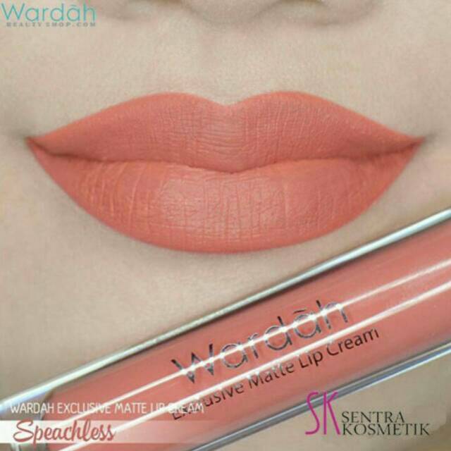 Wardah exclusive matte lip cream 05 speachsless
