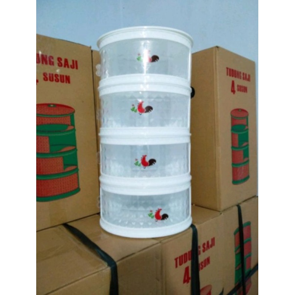 Tudung Saji 4 Susun Diamond Ayam Jago  ukuran jumbo (V)