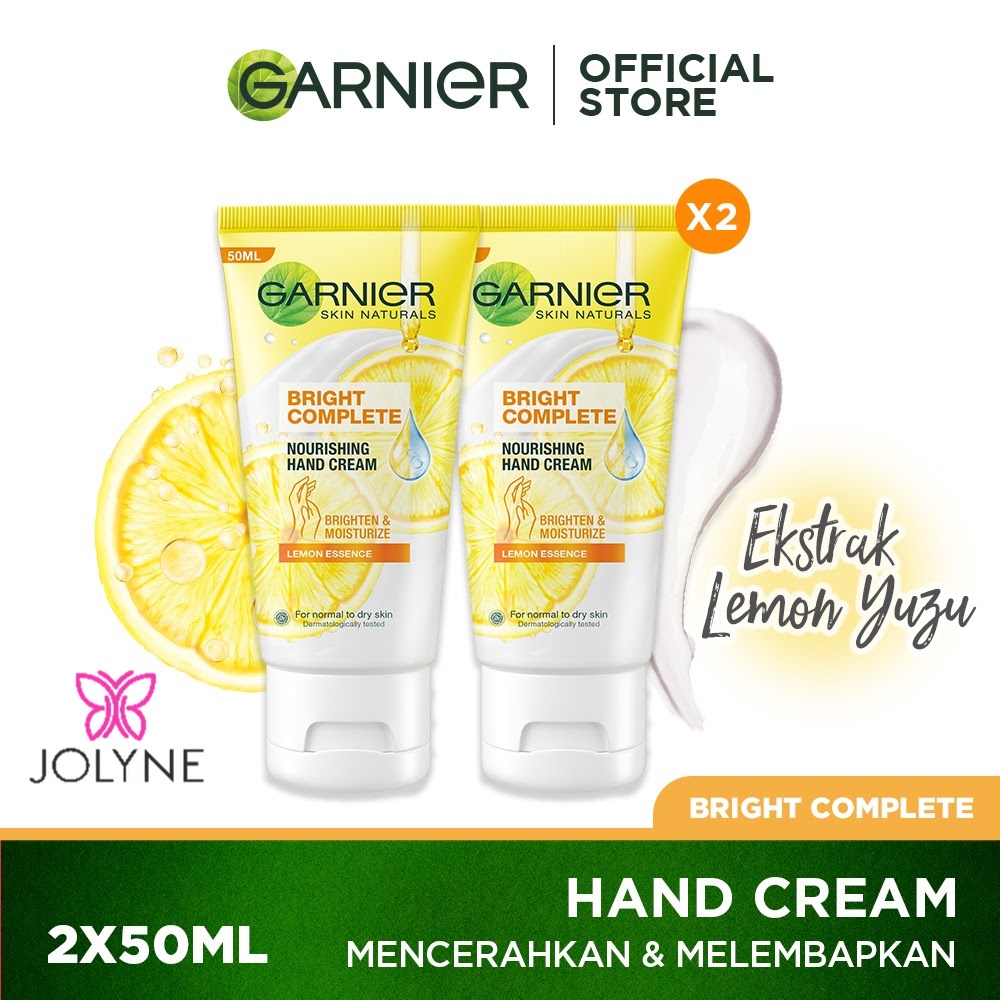 Garnier Bright Complete Moisturizing Hand Cream - Twinpack (Light complete)