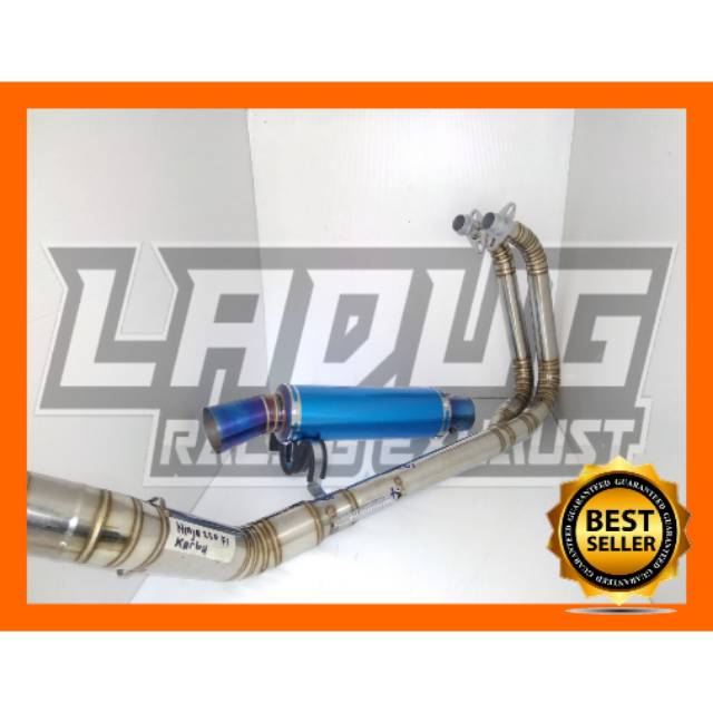 Knalpot Racing leheran full cacing 2 silinder all motor 250 CC ninja mono CBR 250R R25