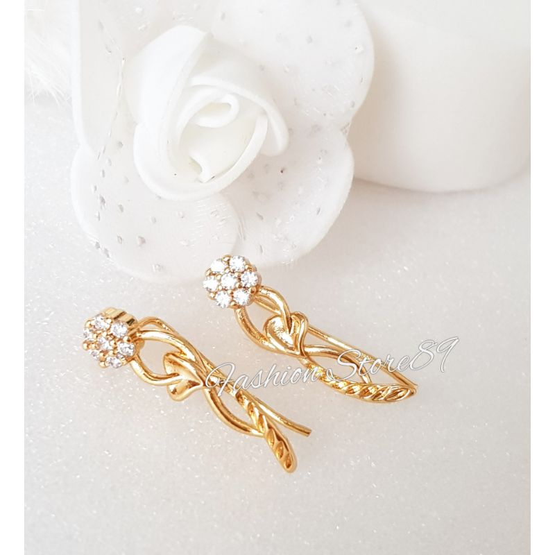 Ready Anting Jalar anting Catok Fashion Perhiasan lapis emas 18k xuping impor fashion