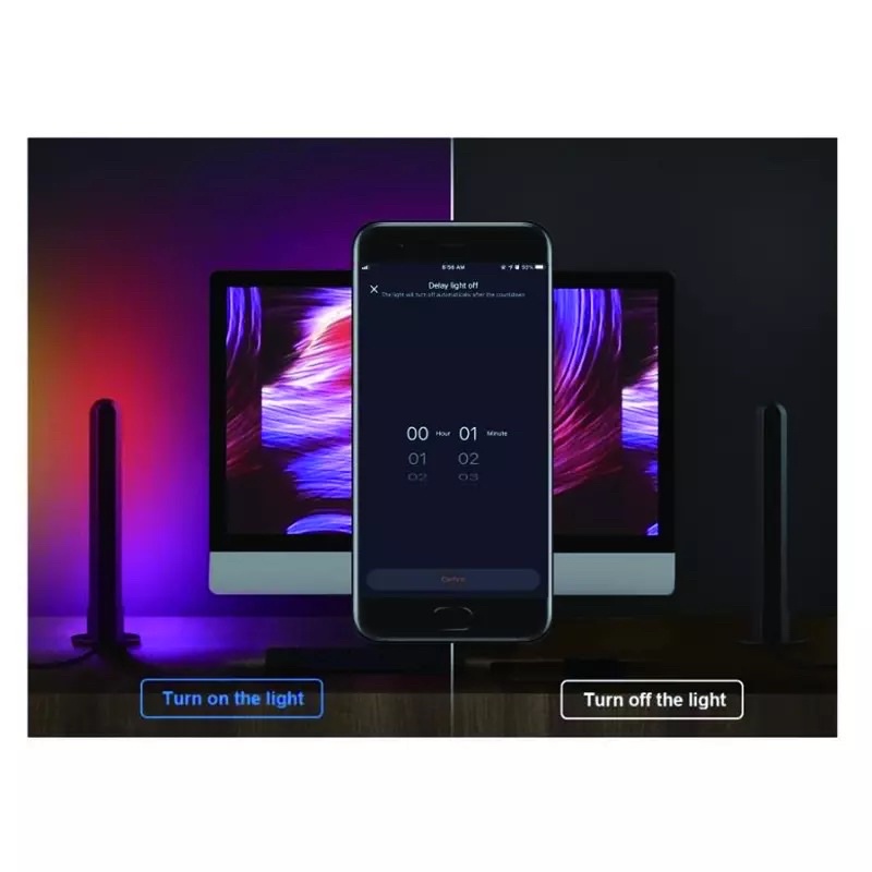 Computer light bar app control RGB led smart ambient light for TV PC