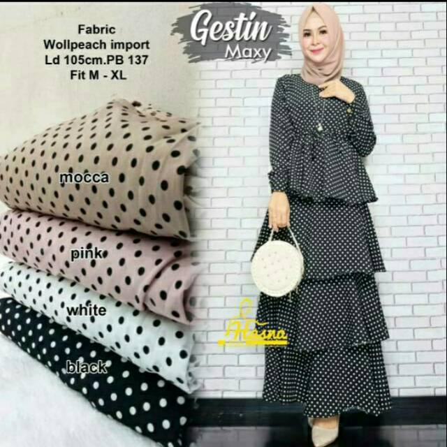 (BISA COD) GESTIN MAXY DRESS/MONALISA SUSUN