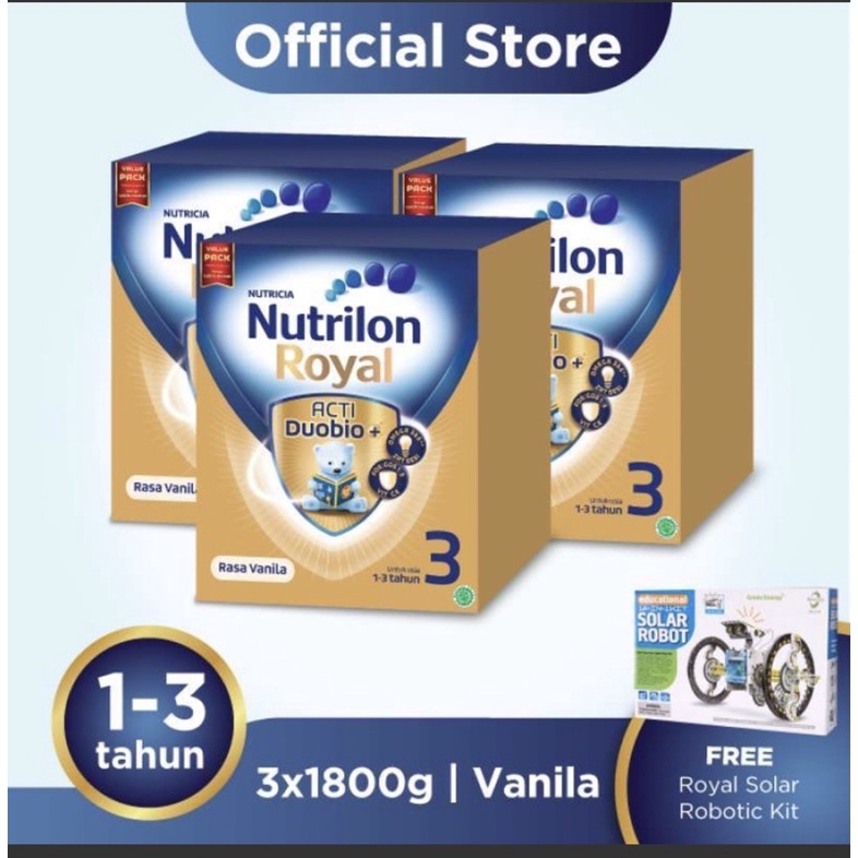 

nutrilon royal 3 1800g free gift yang tersedia
