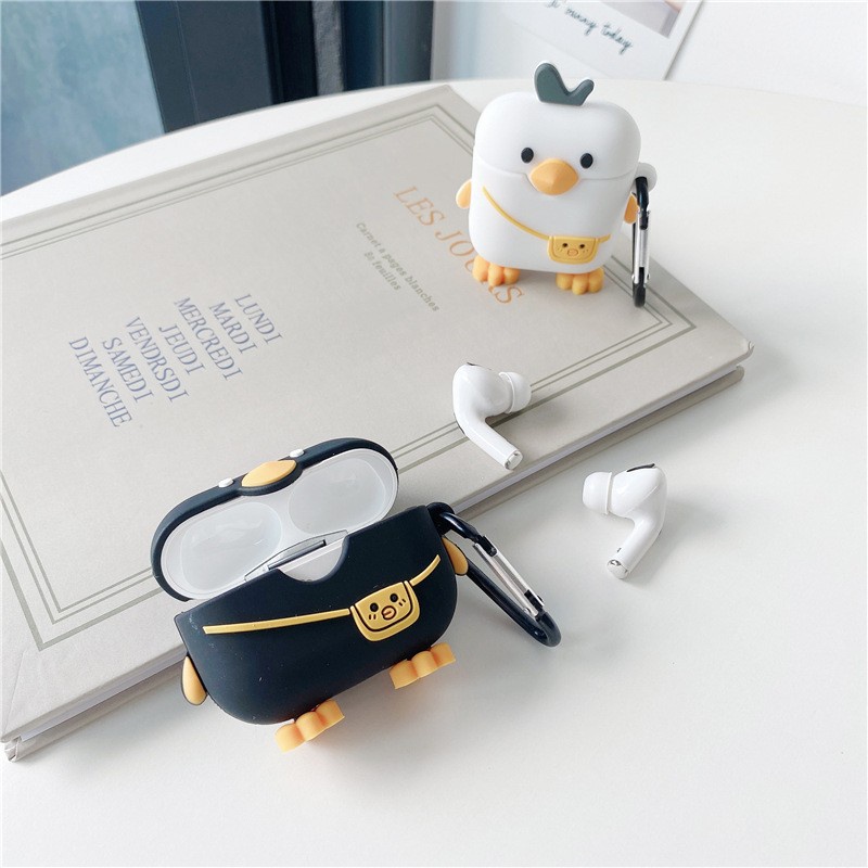 Case Pelindung Earphone Bluetooth Bentuk Bebek Untuk Airpods 1 2 pro I13 pro Inpods 3 13 12 I12 I11 I9S I23